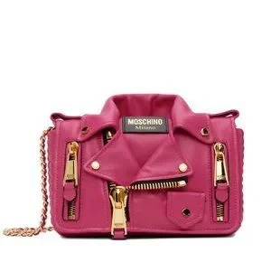 ショルダーバッグ・ポシェット Moschino FW25 BAG (MC4019PP1N OQ0 000) MOSCHINO Destroyed Chain buckle-embellished quilted leather